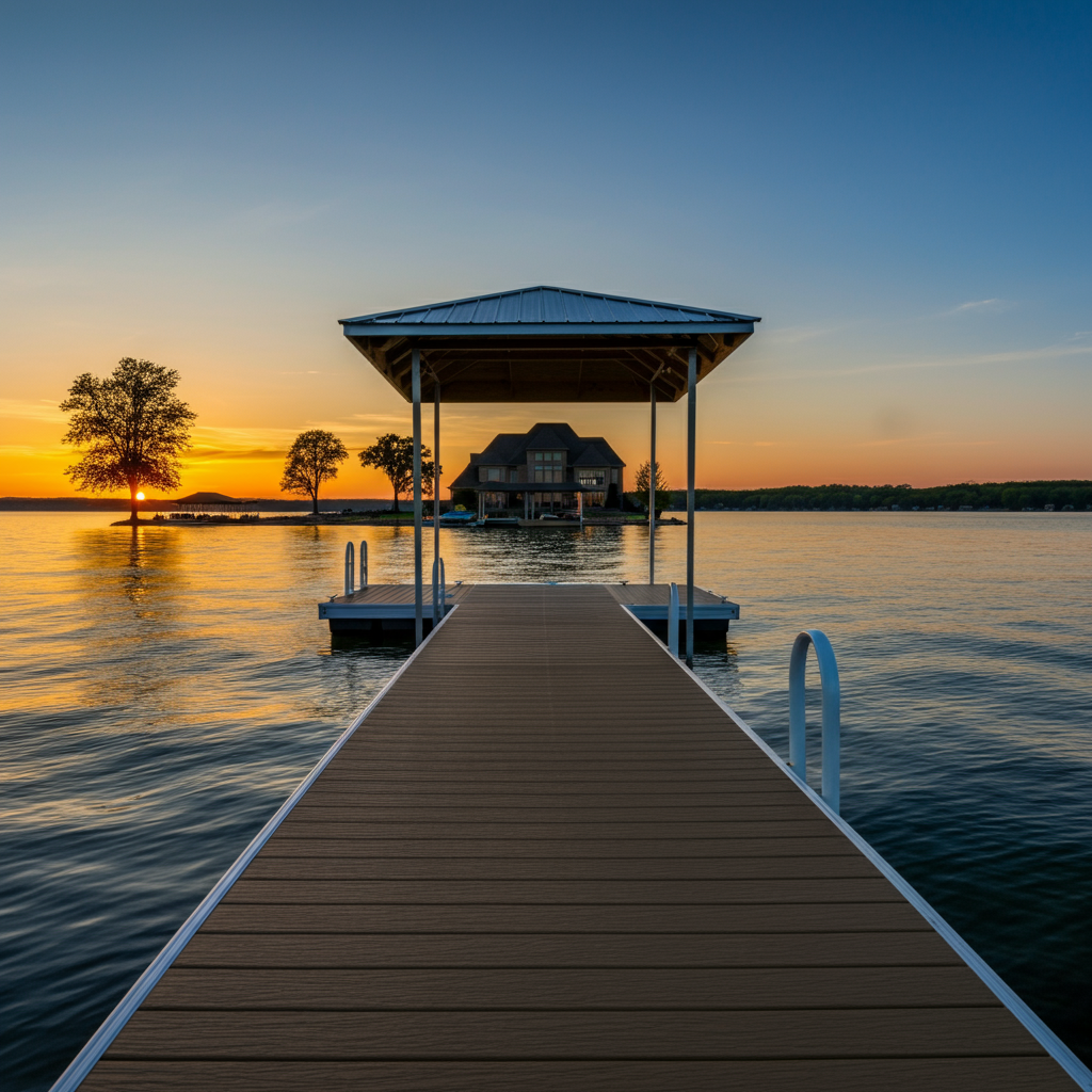 A professional custom dock builder project by LKA Dock Builder in Lake Anna at Lake Anna.