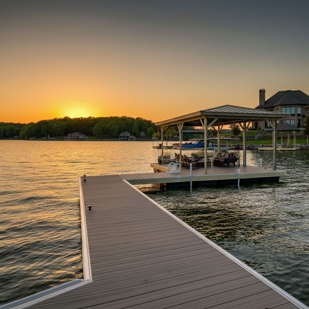 A professional custom dock builder project by LKA Dock Builder in Spotsylvania at Lake Anna.