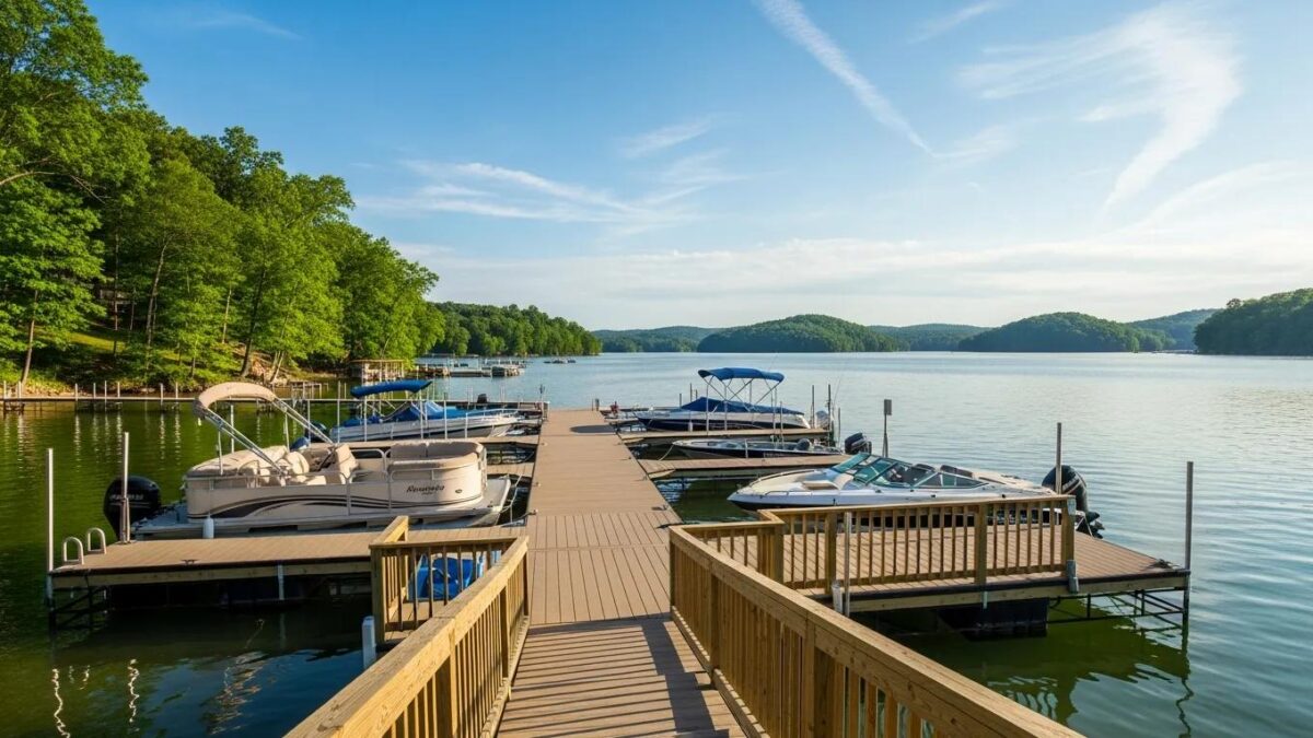 Lake Anna dock construction showcasing compliance with Virginia regulations