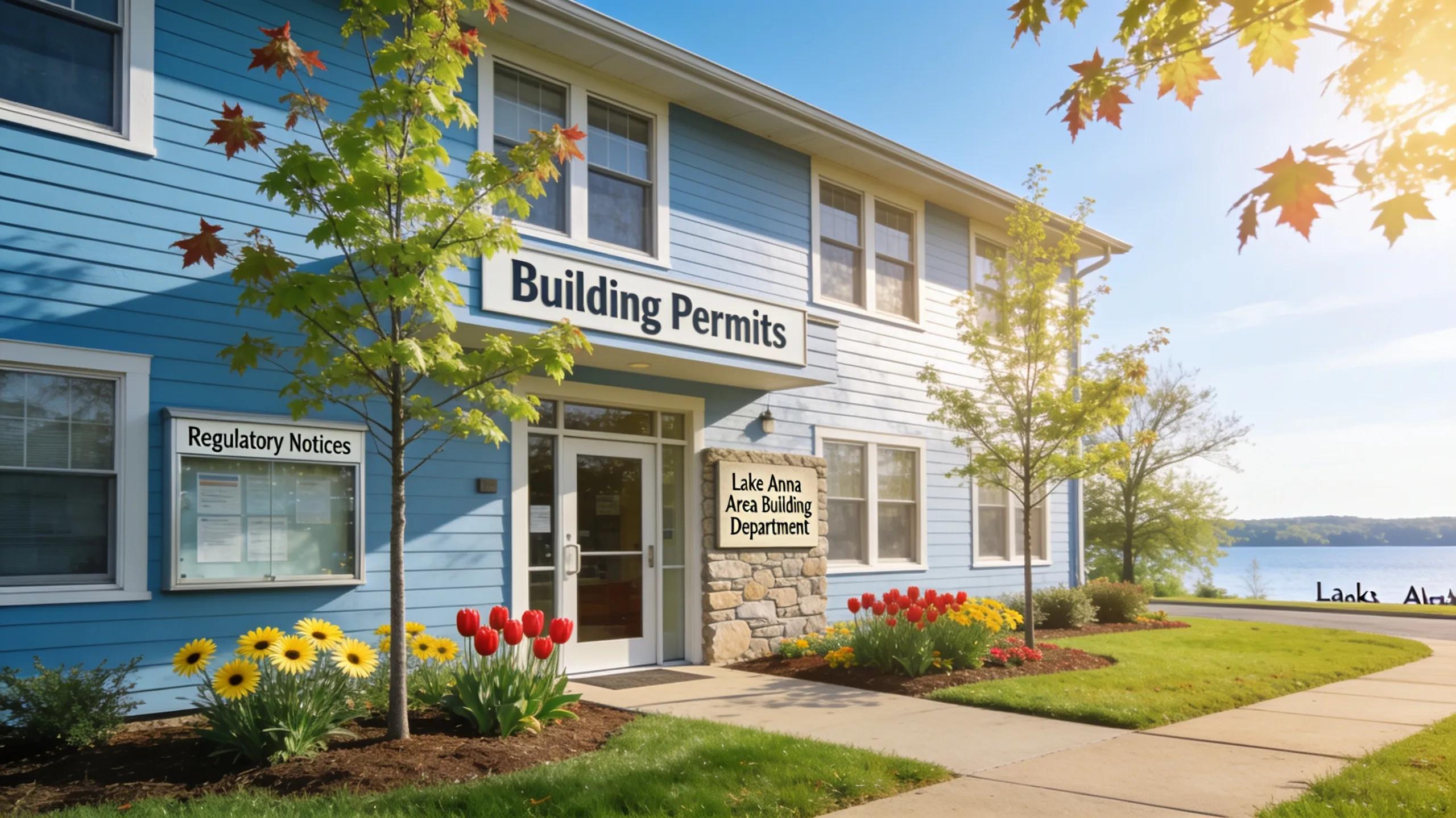 Local building department office for seawall permits in Lake Anna