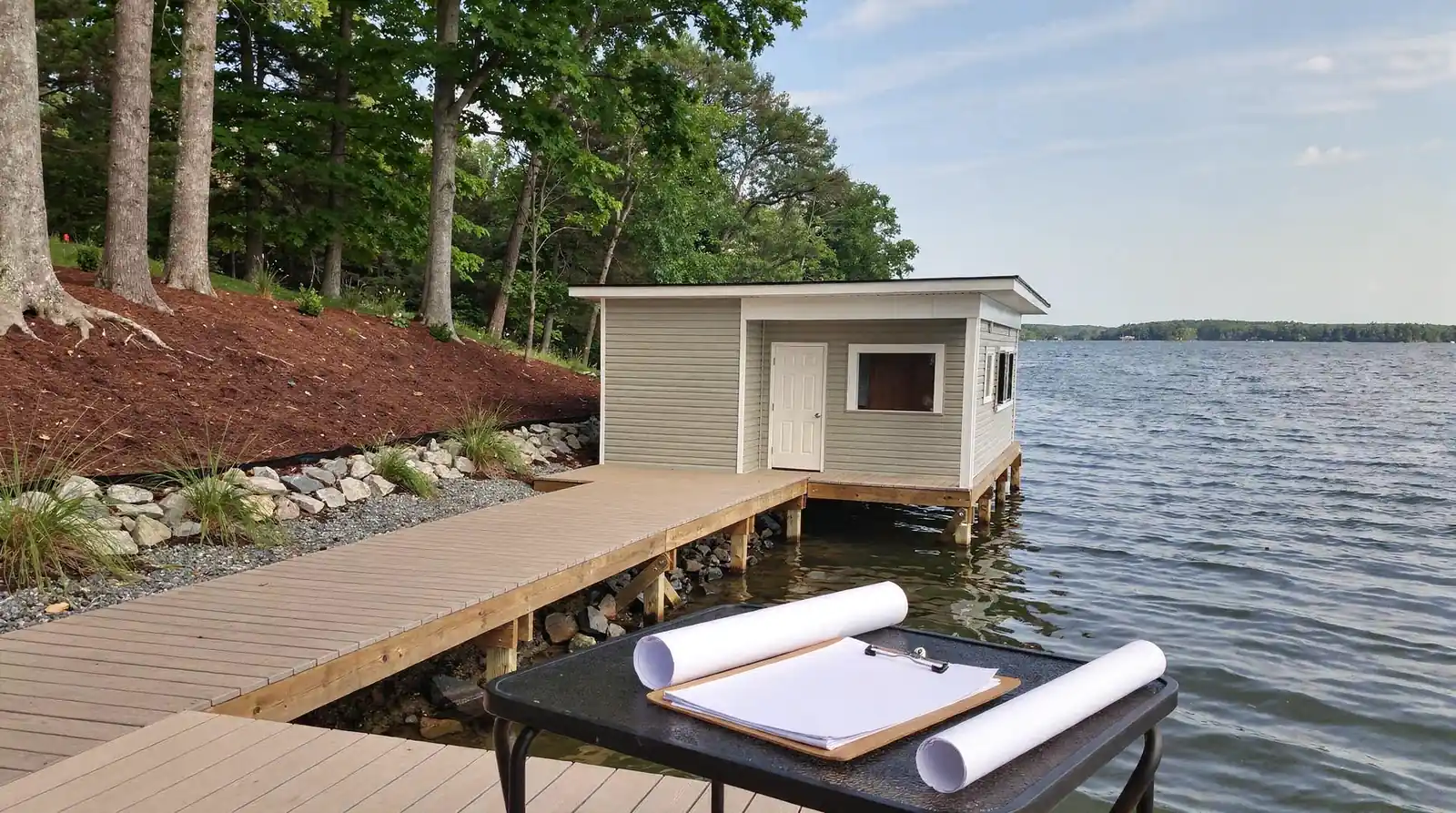A complete dock permit application requires drawings and enough project detail for reviewers to confirm