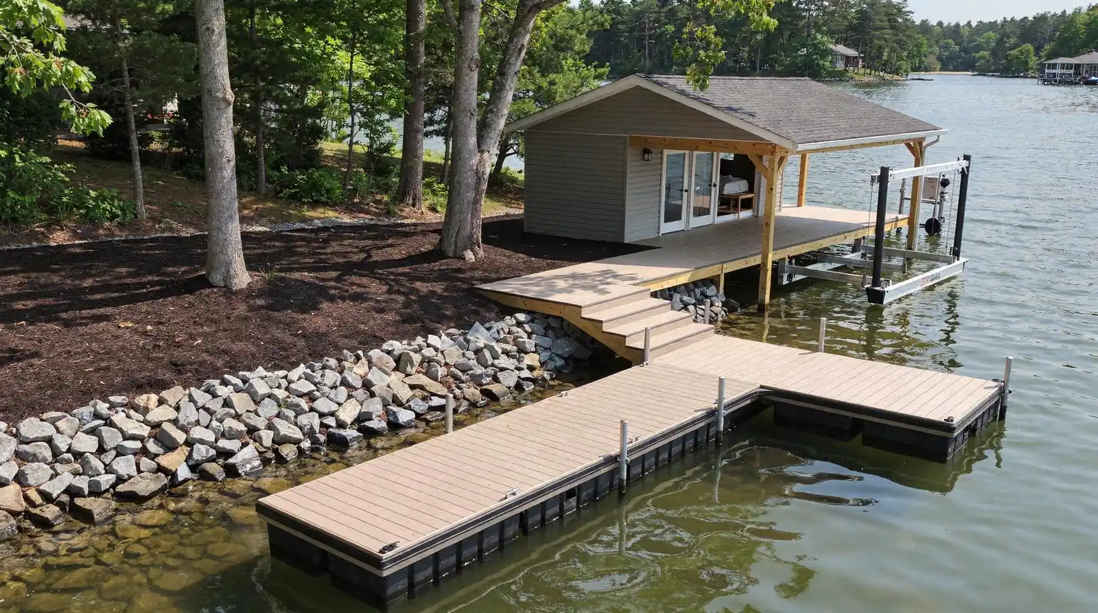 Permit requirements commonly cover docks, bulkheads, boat lifts, floating docks, and pier head additions.; Custom