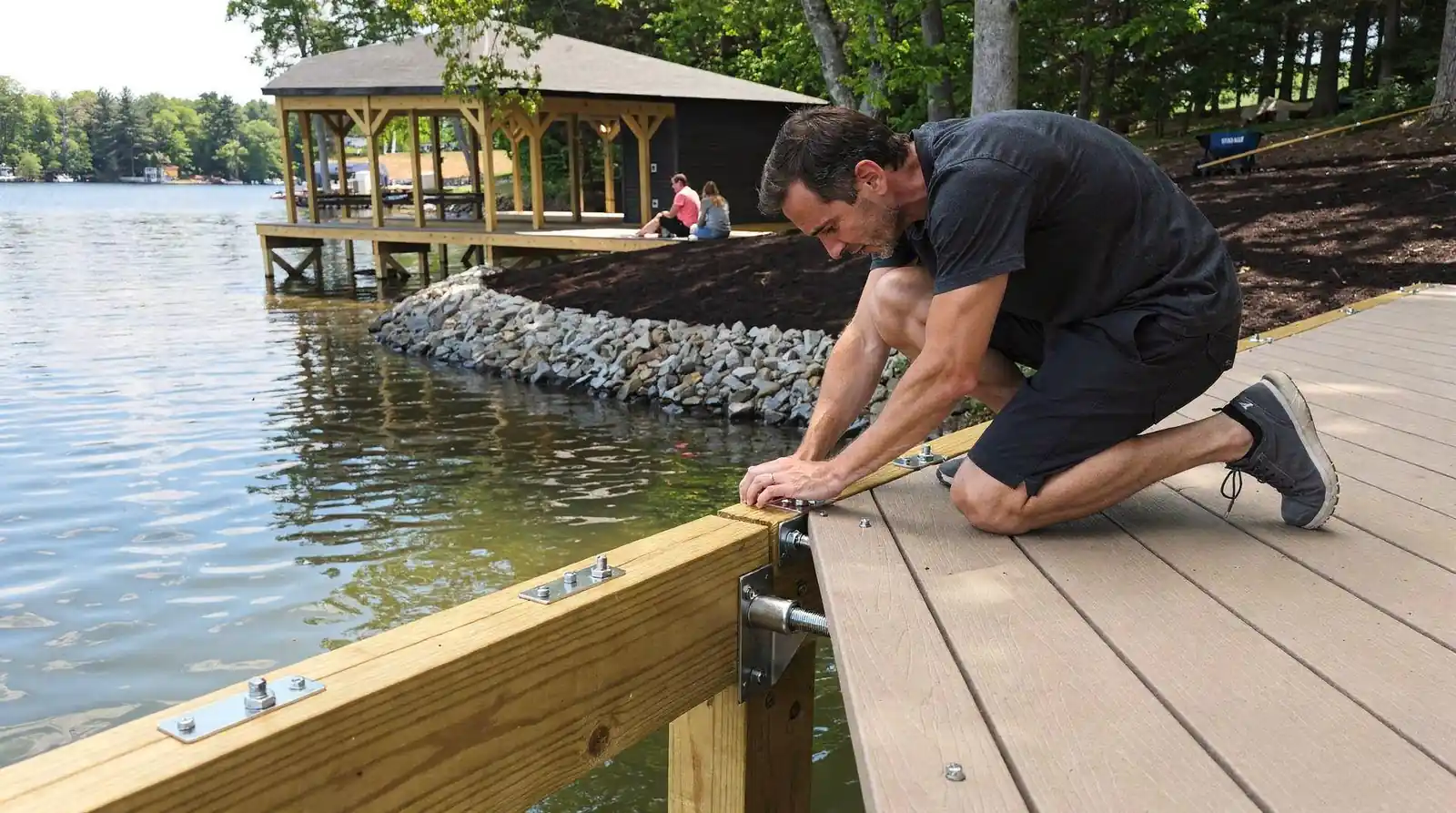 Wood softening, rusting metal parts, and loosening fasteners are early warning signs that a new