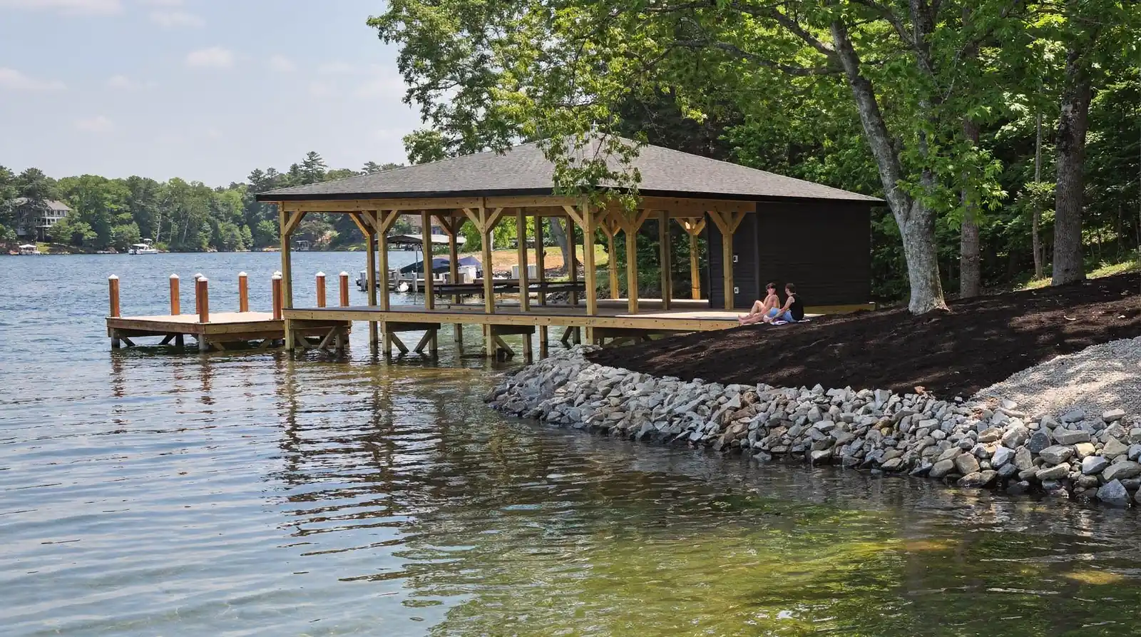 Customer reviews note that LKA only uses the best materials so a dock or boathouse