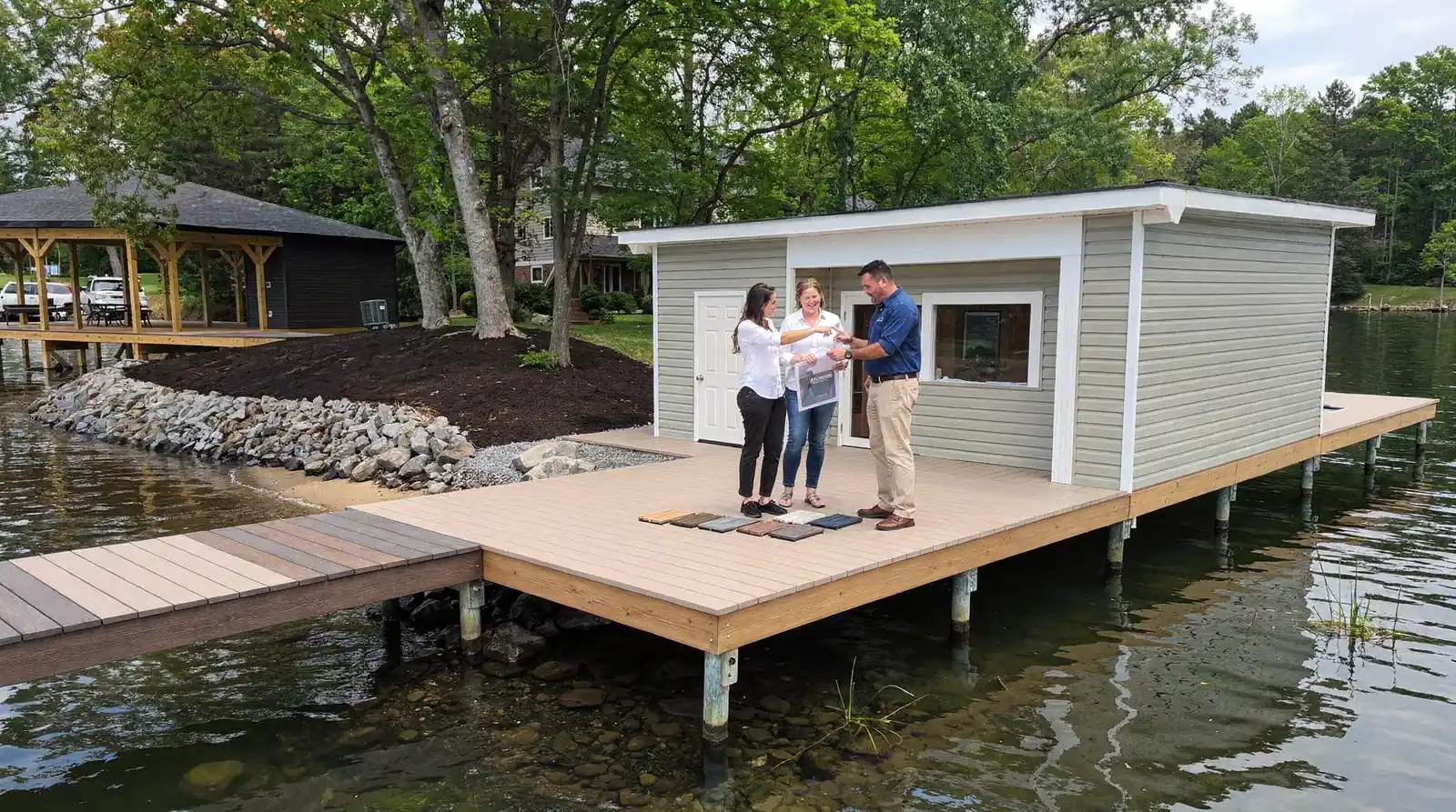 Selecting premium decking materials such as Trex composite options helps homeowners avoid the early deterioration