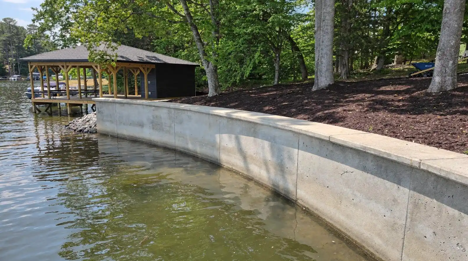 Concrete seawall work is typically priced by linear foot, with costs generally ranging from $200