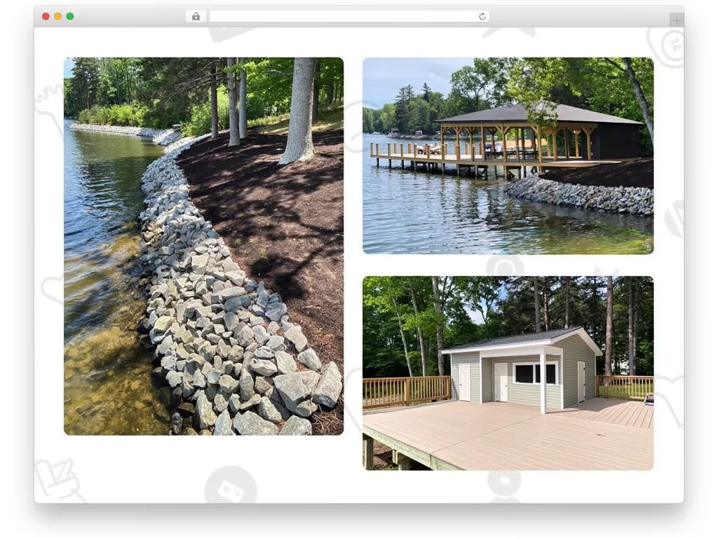 Gallery of completed LKA Dock Builder projects and client photos