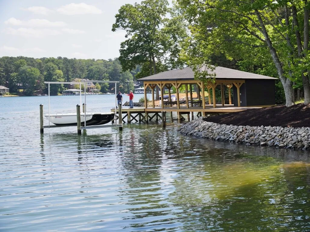 County permit paperwork for Lake Anna shoreline dock repair