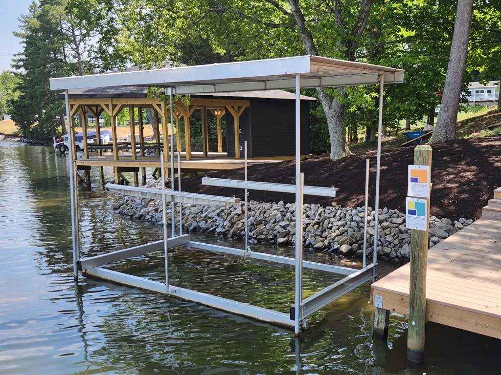 Permit and shoreline approval documents for a Lake Anna dock project