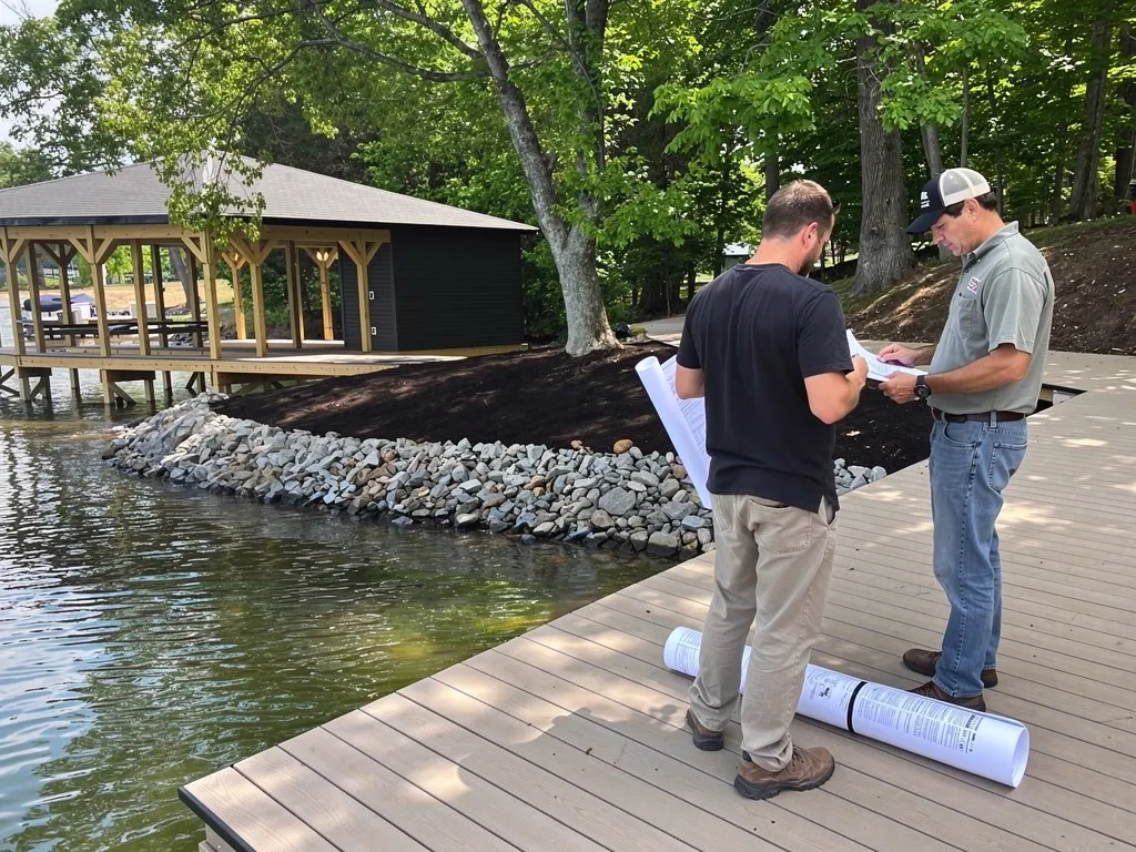 Dominion Energy shoreline permit documents for Lake Anna boathouse construction