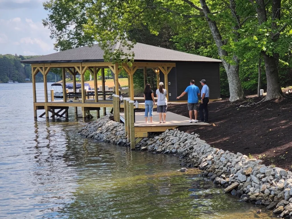 Dock design consultation and 3D layout approval process for Lake Anna homeowners