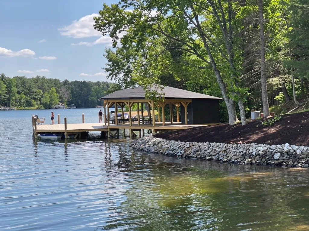 Completed dock and boathouse photography from LKA Dock Builder's recent projects